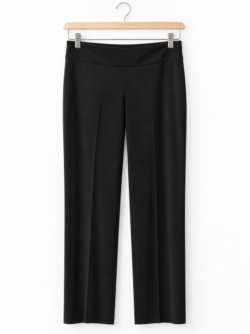 White House Black Market Black Ponte Straight-Leg Pants